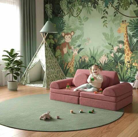 Canapea extensibilă pentru copii, Atelier del Sofa, 326NYR1115, Roz
