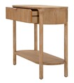 Consola Gothenburg, Mauro Ferretti, 110x40x80 cm, lemn de brad/MDF/fier, maro