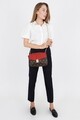 Geanta Beverly Hills Polo Club, 623, piele ecologica, maro/rosu