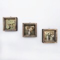 Set 3 tablouri decorative, UKZM021, MDF, Imprimat UV, Multicolor