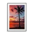 Tablou decorativ Palm Tree Sunset, Versa, 40 x 60 cm, sticla/MDF