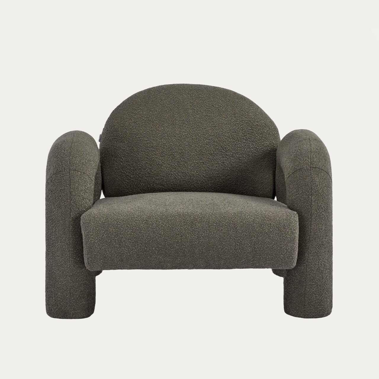 Fotoliu Sedia, Homla, 95x88x70 cm, MDF/metal/tesatura teddy boucle, maro — imaginea 3