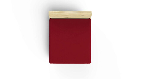 Cearceaf cu elastic pentru o persoana (it) (es), maroon, patik, bumbac