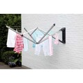 Uscator rufe cu montare pe perete + husa de protectie, Brabantia, WallFix, 24 m capacitate de uscare, cu fixare pe perete, otel, gri metalizat