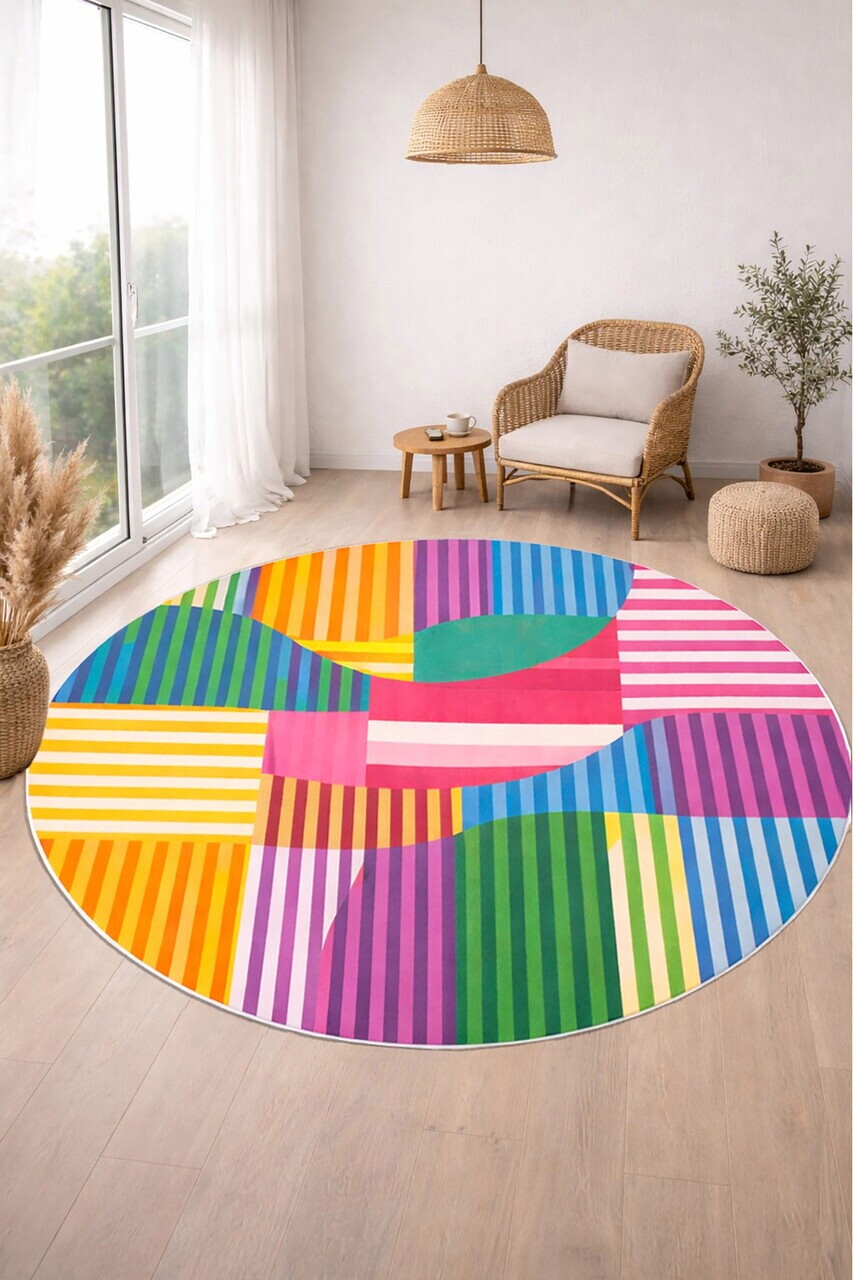 Covor, DC-7504-6, 180x180 cm, Poliester, Multicolor — imaginea 2