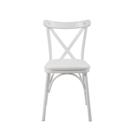 Scaun, vella, oliver chair, 46x87x48 cm, pal, alb