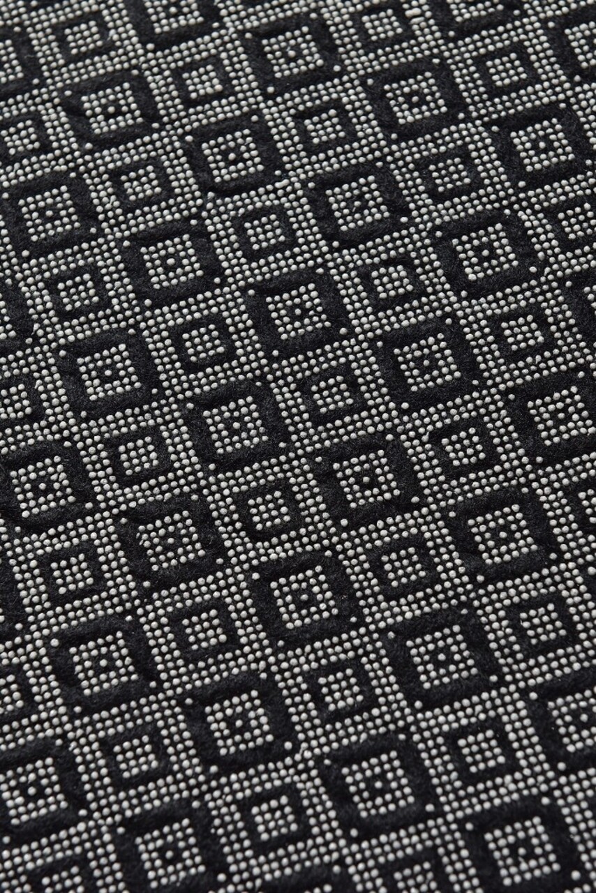 Set 2 covorase de baie Wild and Free DJT, Chilai, 50x60 cm/60x100 cm, alb/negru - 1 | YEO