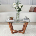 Masuta de cafea, Neostill, Lotus, 75x35x75 cm, Lemn