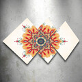 Set 4 tablouri decorative, 4MDF196876571, MDF, Imprimat UV, Multicolor