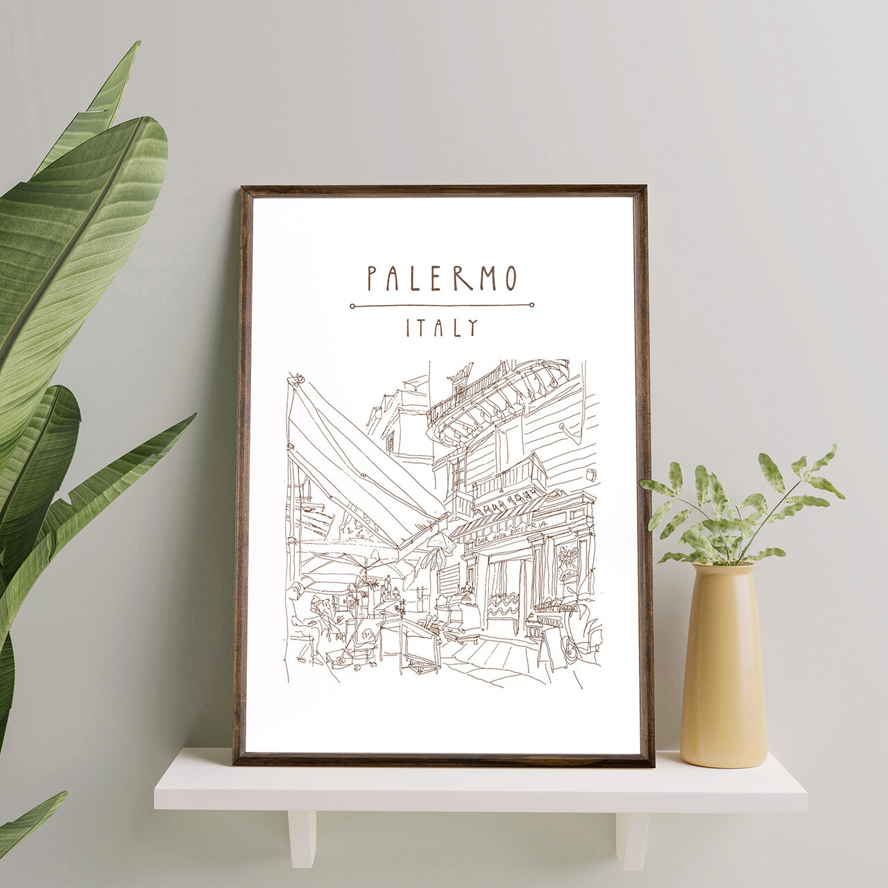 Tablou decorativ TD044 Desenat manual Natural