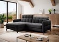 Coltar extensibil stanga 3 locuri ELTAP, Lore-144, Lorelle, 225x160x105 cm, lemn/poliester, negru