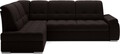 Coltar extensibil stanga 3 locuri ELTAP, LT-22FL, Sado, 272x192x95 cm, lemn/poliester, maro inchis