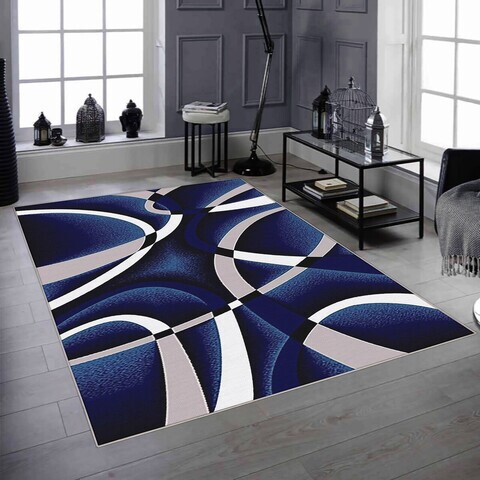 Covor, Woopamuk203, 120x180 cm, Albastru navy