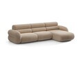 Coltar dreapta 4 locuri, Neo, Micadoni Home, 305x165x83 cm, tesatura Chenille Silencio, bej sand