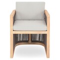 Scaun dining Elba, 56x61x65 cm, lemn de teak, natur/gri