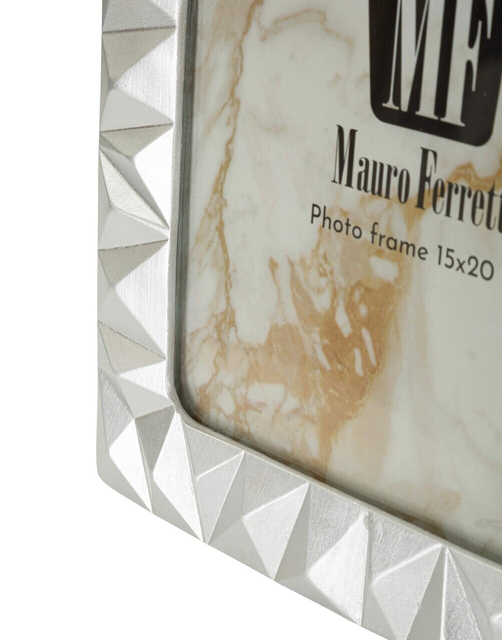 Rama foto, Embossed Diamonds, Mauro Ferretti, polirasina, 15x20 cm, argintiu — imaginea 4