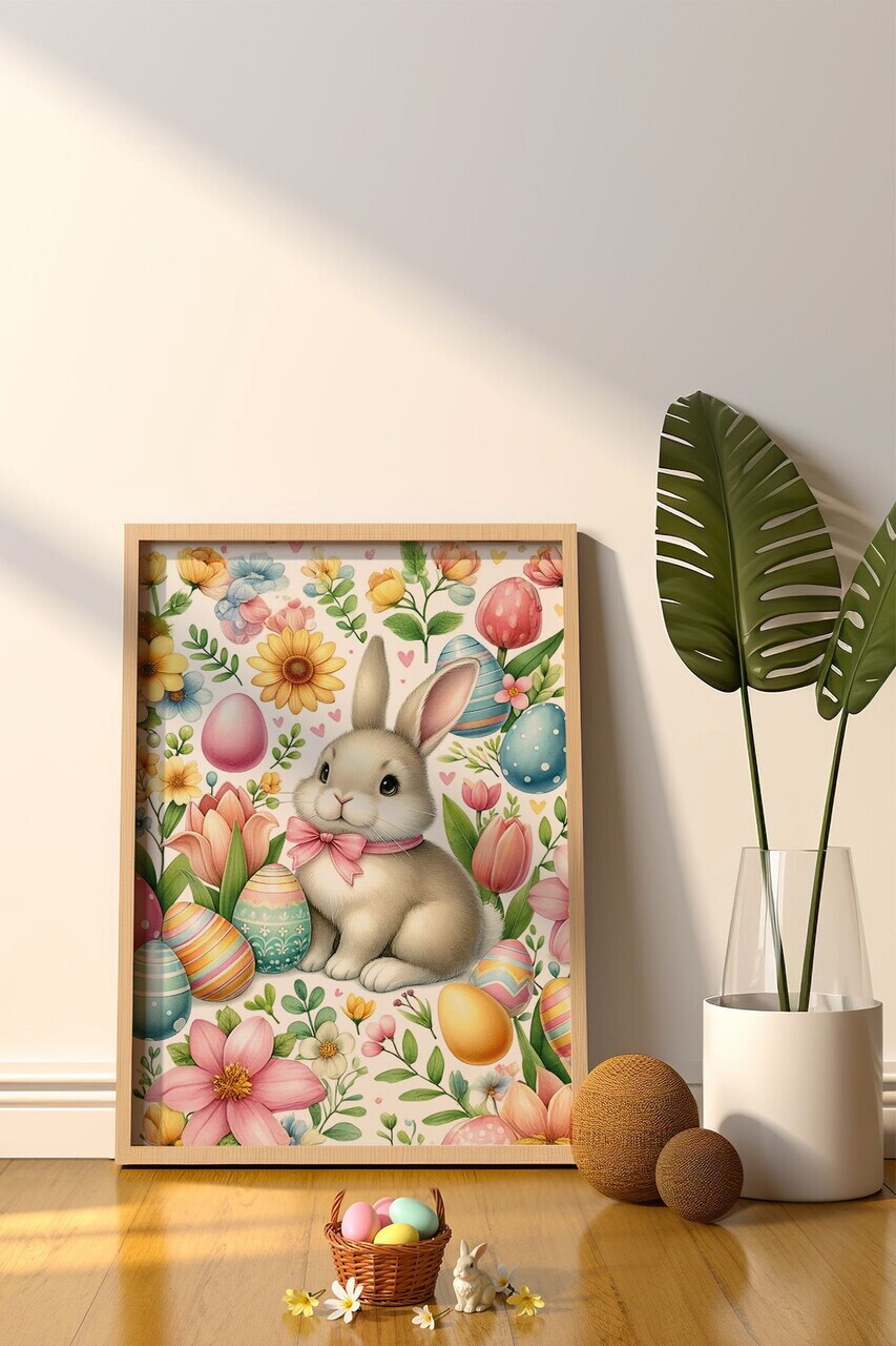 Tablou decorativ, Arteastermodel36-3348, MDF, Multicolor — imaginea 2