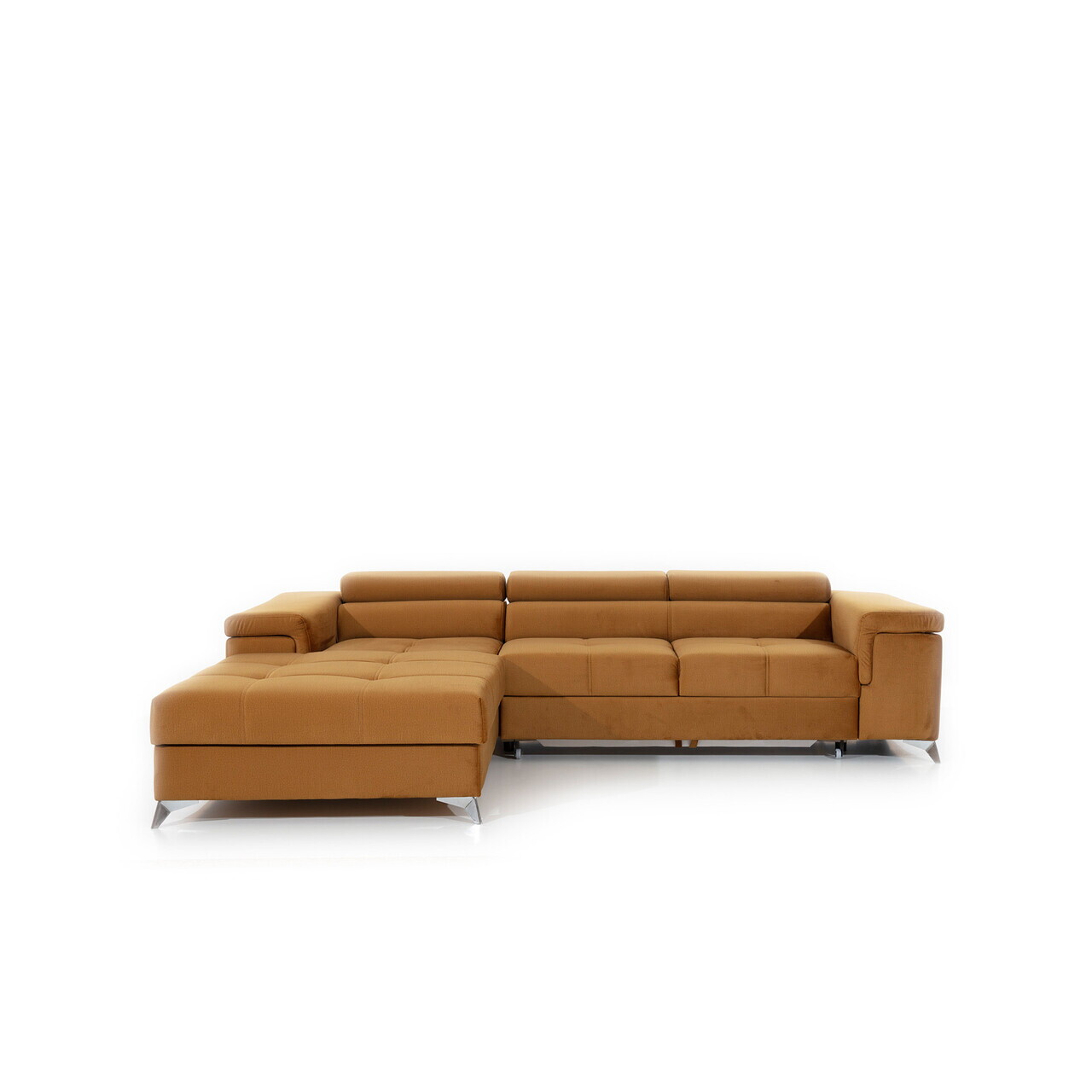 Coltar extensibil stanga 4 locuri ELTAP, Ric-65, Ricardo, 281x205x88 cm, lemn/poliester, mustar - view 3
