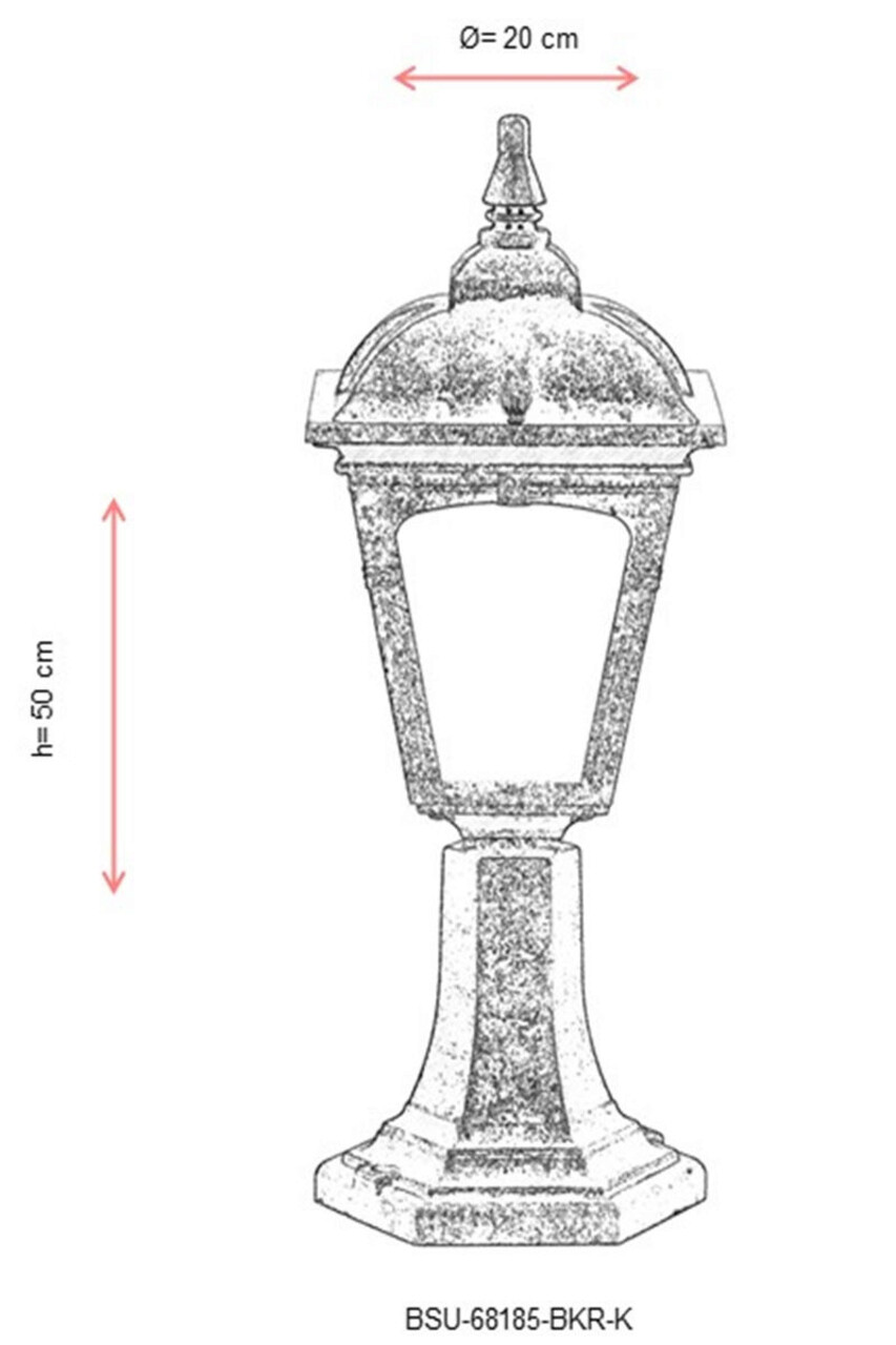 Lampa de exterior, Avonni, 685AVN1231, Plastic ABS, Maro