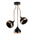 Lustra, Opviq, 892OPV1763, Metal, Negru/Cupru