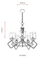 Lustra, Avonni, 683AVN1193, Metal, Maro antichizat