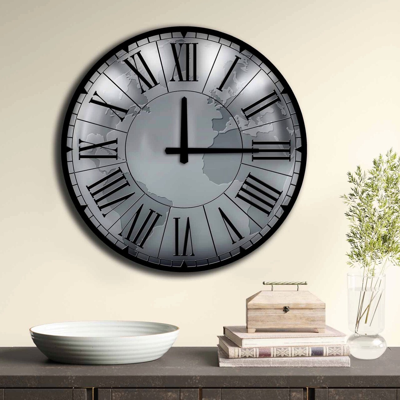 Ceas De Perete, 5050ms-032, Mdf, ø50 Cm, Multicolor