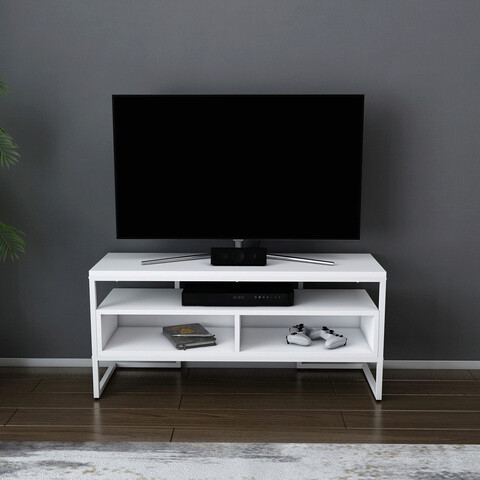 Comoda tv, retricy, merrion, 110x35x49.9 cm, pal, alb