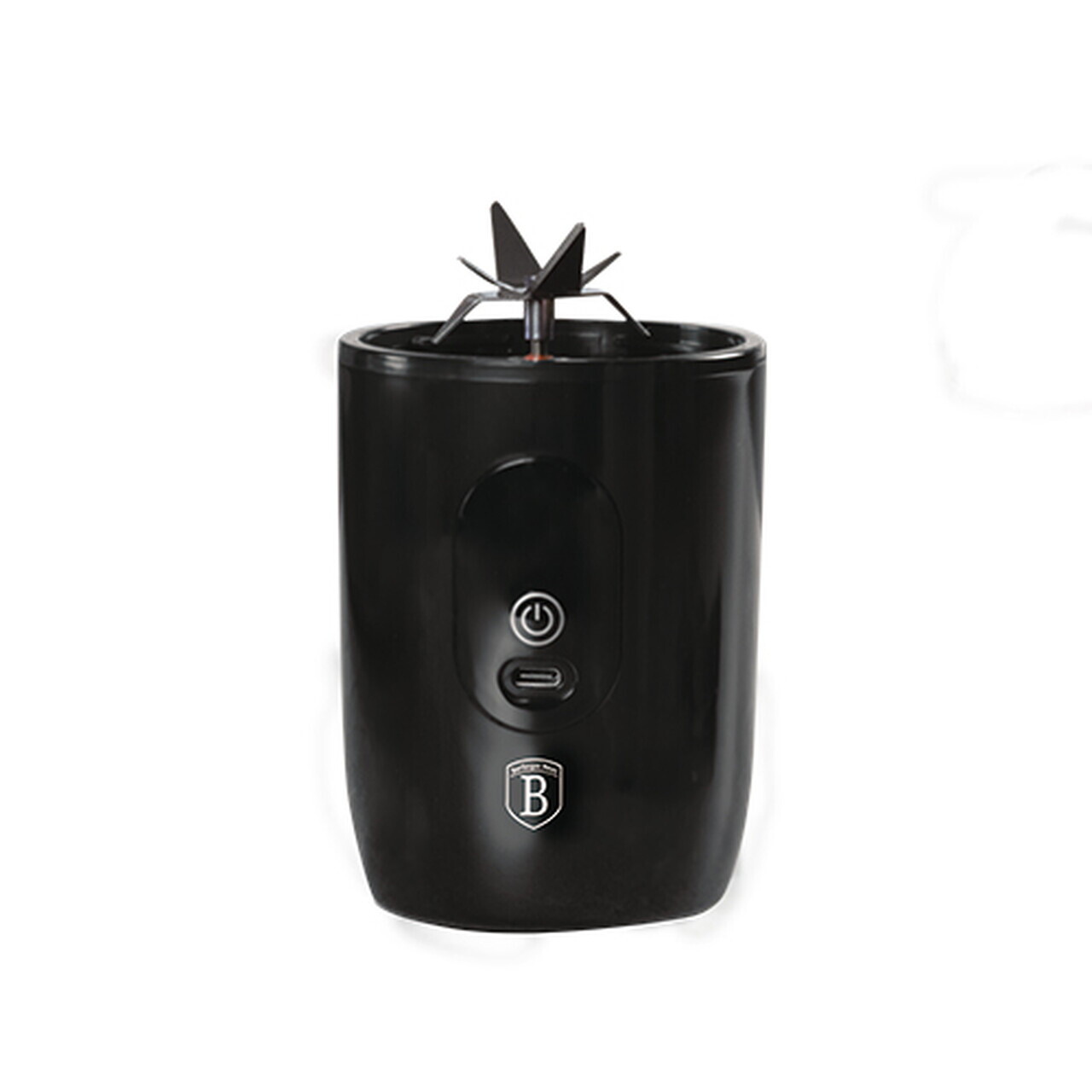 Blender cu USB Berlinger Haus, Matte Black, 120W-130W, inox/plastic, negru/transparent - imagine 7