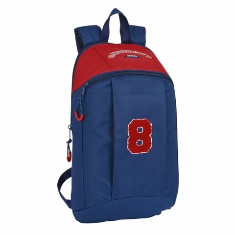 Rucsac pentru copii, Safta, University Mini, 22 x 39 x 10 cm, poliester, albastru/rosu