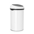 Cos de gunoi cu soft touch, Brabantia, White, 60 L, 40x40x71 cm, otel, alb