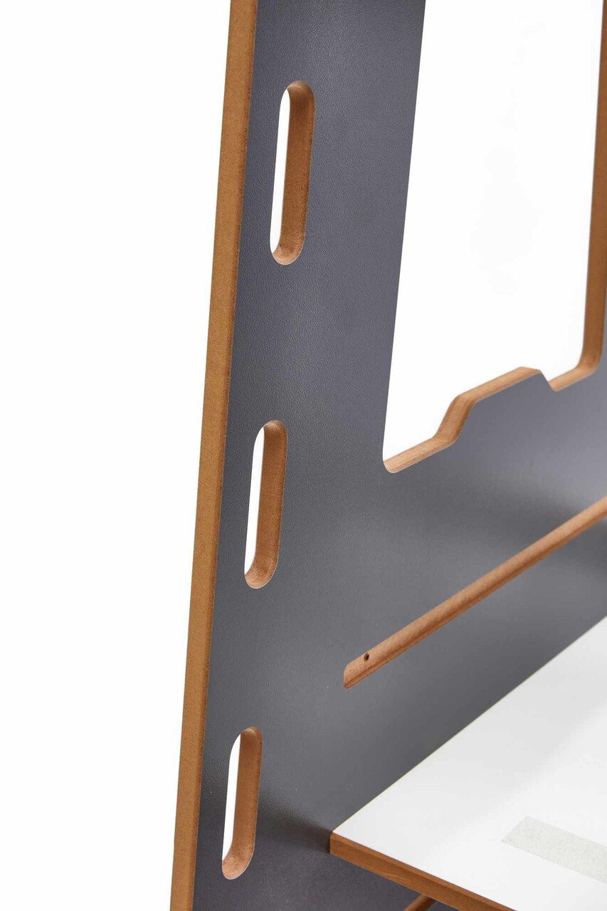 Turn de invatare, Hanah Home, Learning Tower, 40x90x50 cm, Antracit/Alb - view 6