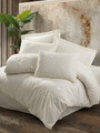Lenjerie de pat dubla, Pure - Ecru, Cotton Box, Bumbac Satinat