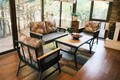 Set mobilier de gradina, Valovi, Mers, Metal, Negru / Lemn / Gri