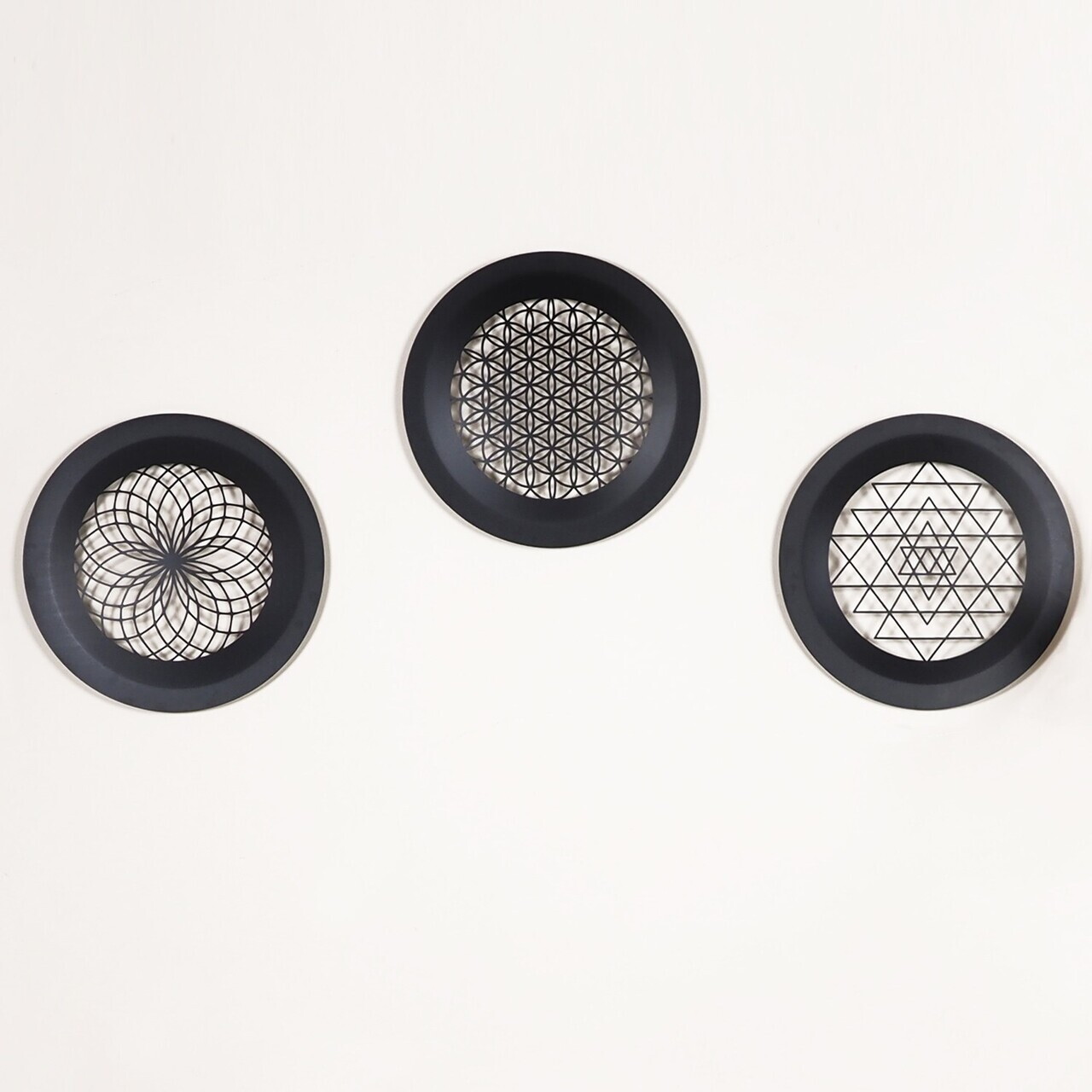 Decoratiune de perete, APT757MS, Dimensiune: 46 x 46 cm, Negru — imaginea 4