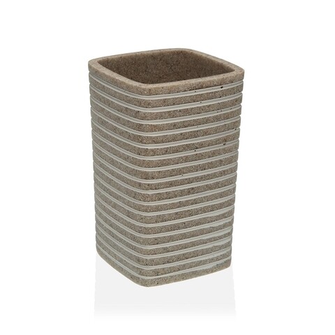 Suport periute si pasta de dinti haley, versa, 7.5 x 7.5 x 12 cm, polirasina, alb