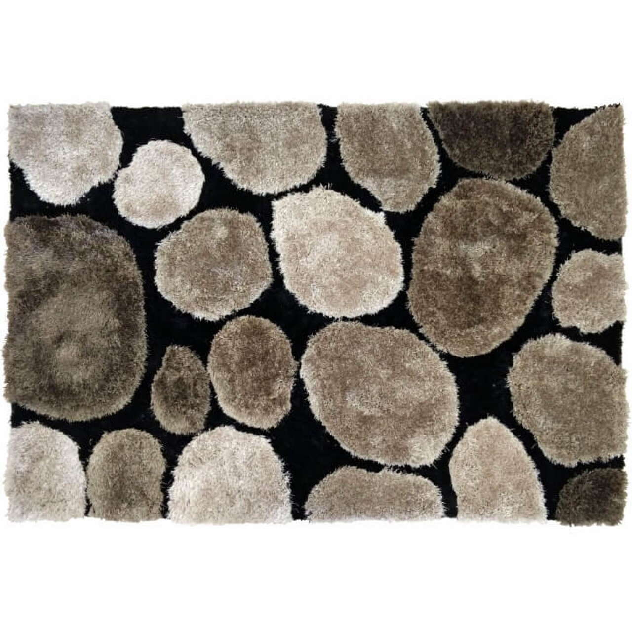 Covor Pebble Koberec Bezova, 170 X 240 Cm, 100% Poliester, Bej/maro/gri