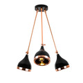 Lustra, Opviq, 892OPV1944, Metal, Negru/Cupru