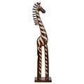 Decoratiune, Zebra, Creaciones Meng, 80 cm, lemn de arbore de matase