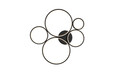 Plafoniera Rondo, TRIO, 59x53x5.5 cm, 49W, 1x SMD, metal, negru mat