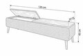 Comoda TV, Hanah Home, Sarven, 120x45x30 cm, Maro