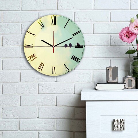 Ceas de perete, 3030ms-043, mdf, ø30 cm, multicolor