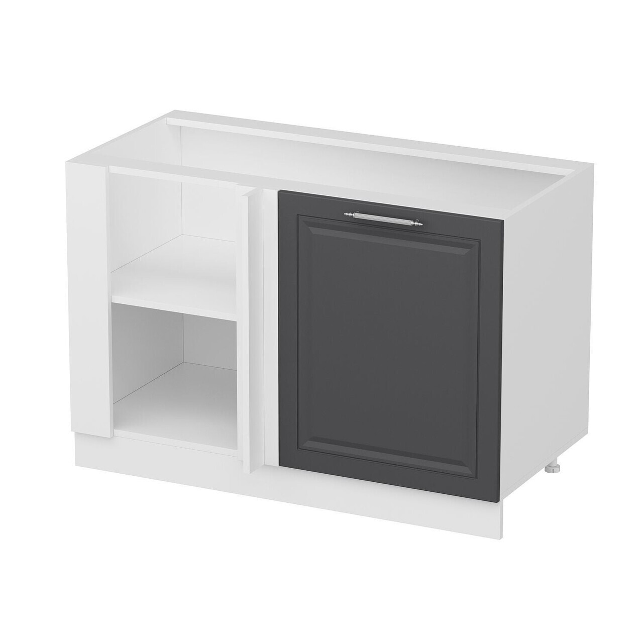 Dulap pentru bucatarie, Hanah Home, Minar, 120x82x56 cm, Alb / Antracit — imaginea 2
