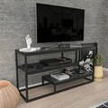 Comoda TV, Zena Home, Lorin, Alb/Negru