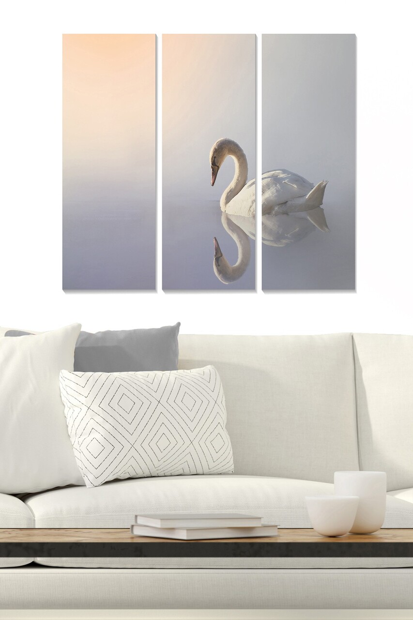 Set 3 tablouri decorative MDF3161142 20 x 50 cm 3 piese Multicolor