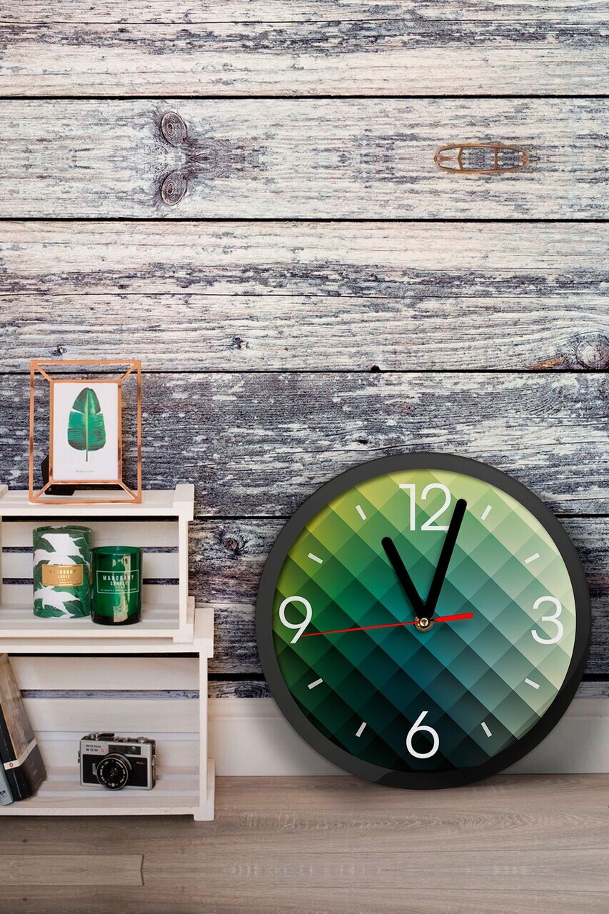 Ceas de perete, Artavessa3Dclock12, Dimensiuni: 36 x 36 x 1 cm, Multicolor — imaginea 2