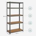 Raft modular pentru depozitare Vasagle, 90x40x180 cm, 875 kg, MDF/otel, gri/maro