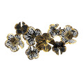 Decoratiune de perete, Shouguang, Metal, 104 x 70 x 10 cm, Negru