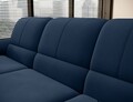 Coltar extensibil dreapta 3 locuri ELTAP, RT-40LO, Siber, 270x186x93 cm, lemn/poliester, albastru inchis