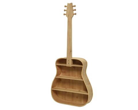 Dulap de perete Guitar, Decoris, 41x10x95 cm, lemn, natural