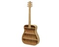 Dulap de perete Guitar, Decoris, 41x10x95 cm, lemn, natural